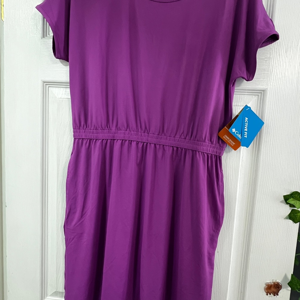 Columbia chill river Vibrant Purple Midi Dress